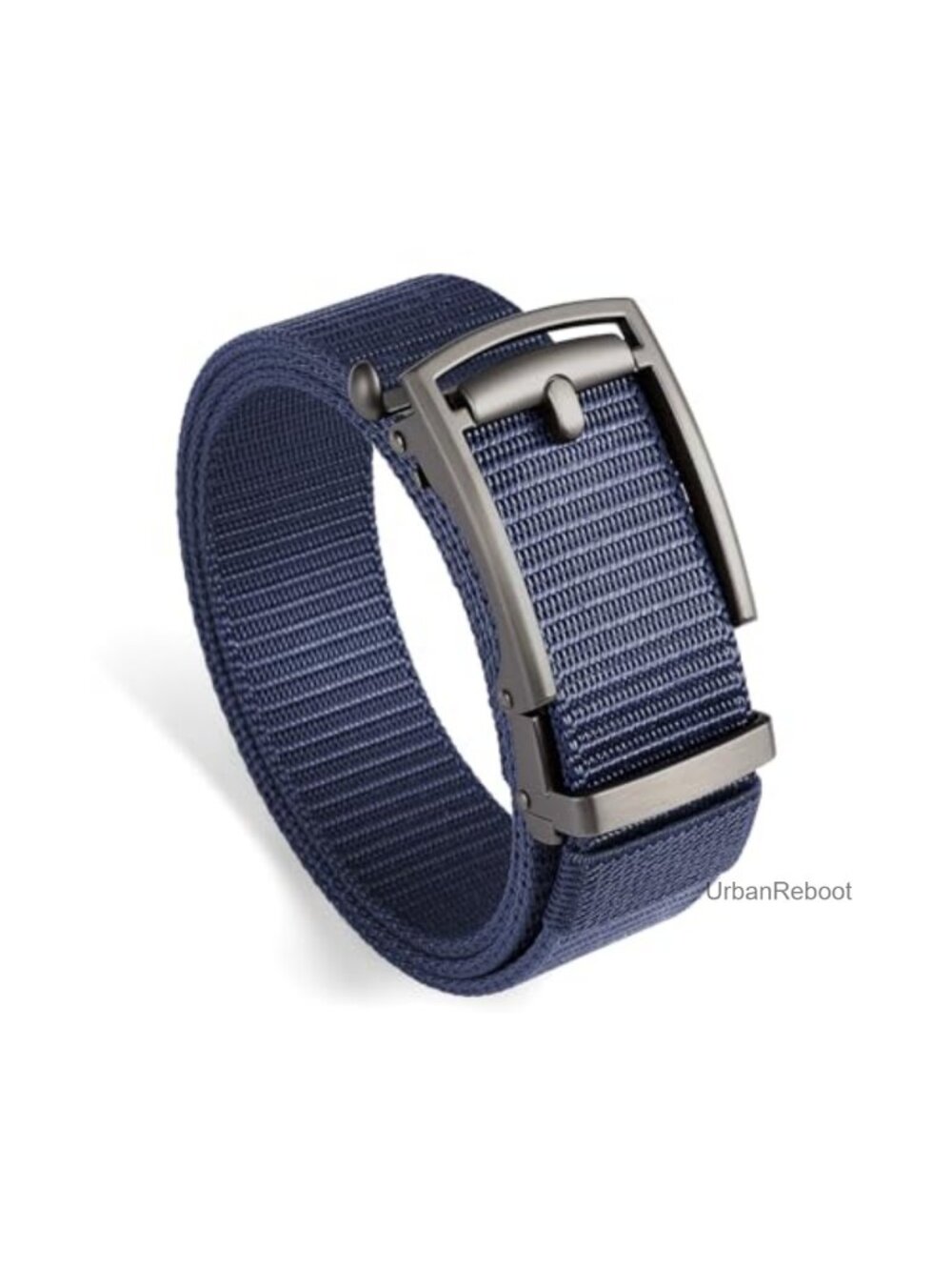 Nylon Ratchet Belt for Men, Automatic Adjustable Buckle Casual
